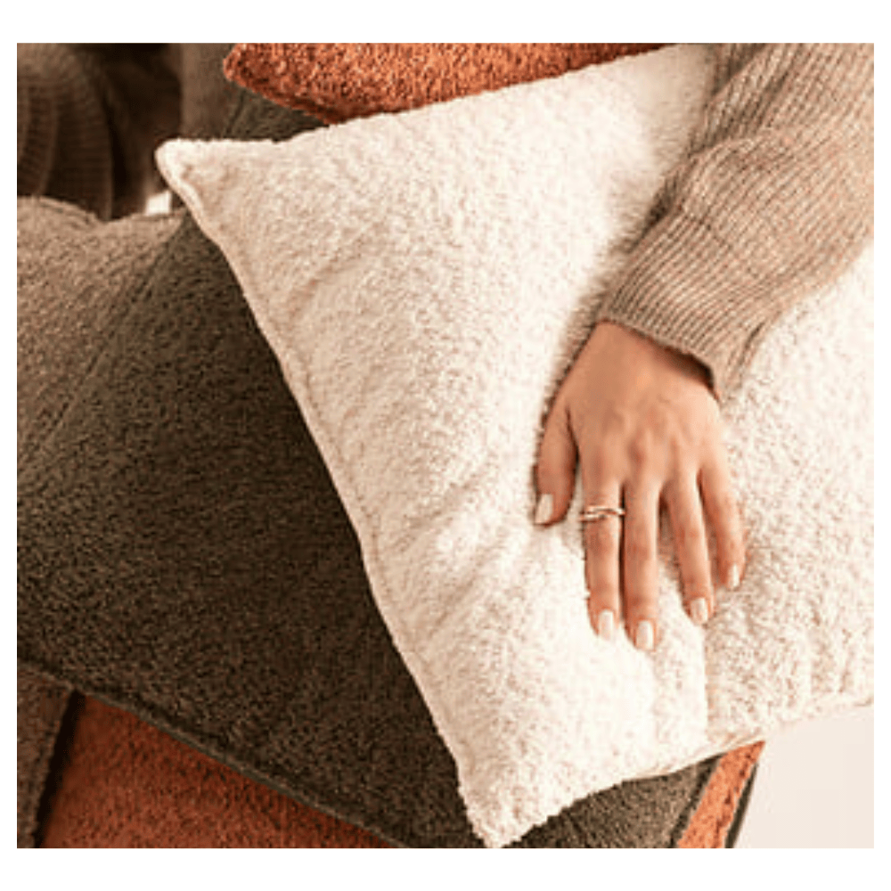 Alpha 55 Coussin Bouclette Soana 45 x 45 cm Ivoire
