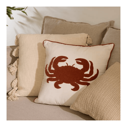 Alpha 55 Coussin Brodé Océania 45 x 45 cm Blanc