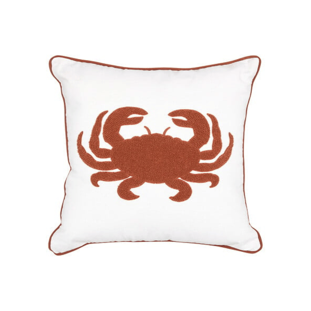 Alpha 55 Coussin Brodé Océania 45 x 45 cm Blanc