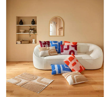 Alpha 55 Coussin Déco Tufté "poppy"