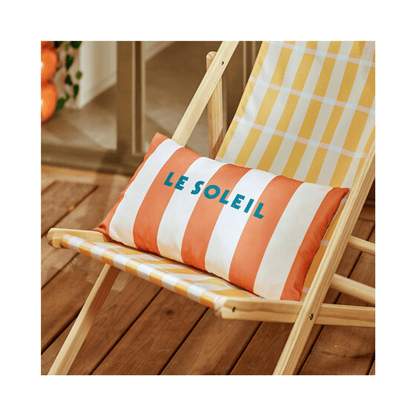 Alpha 55 Coussin extérieur Poolside rayé terracotta