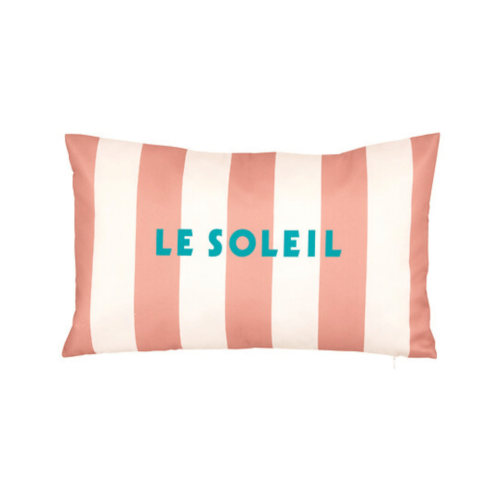 Alpha 55 Coussin extérieur Poolside rayé terracotta