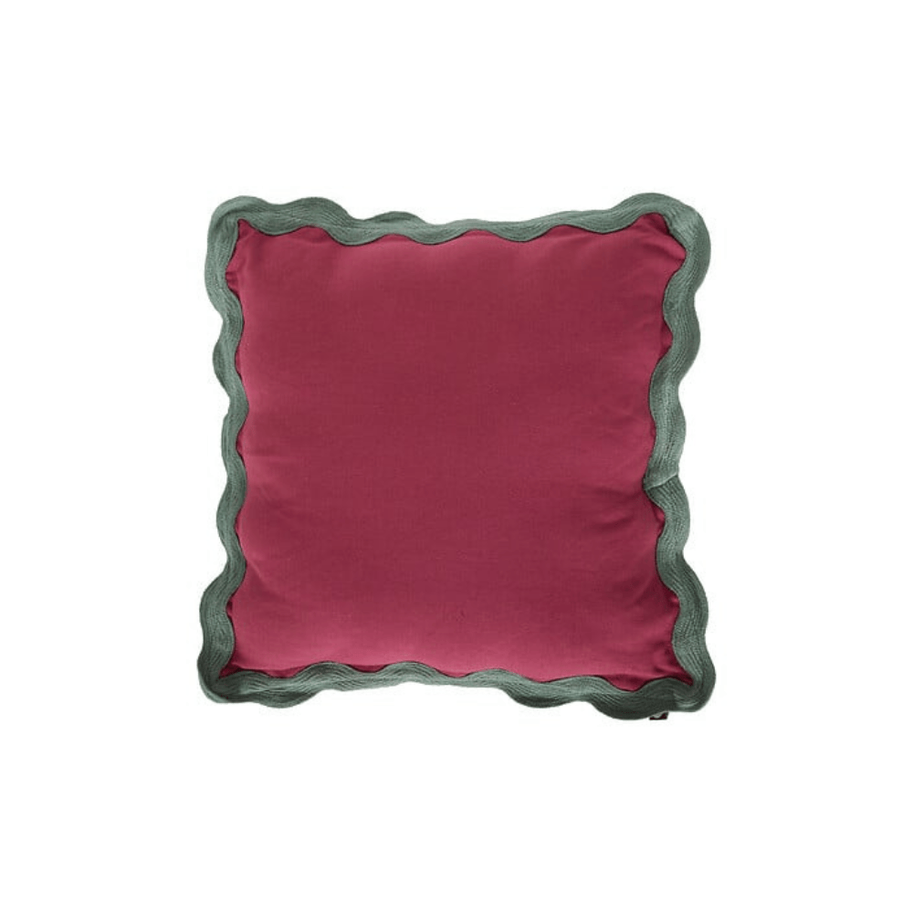 Alpha 55 Coussin festonné Chéri en coton – Douceur déco