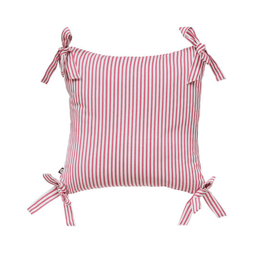 Alpha 55 Coussin Fleur de Rose 40 x 40 cm Rayé Rose