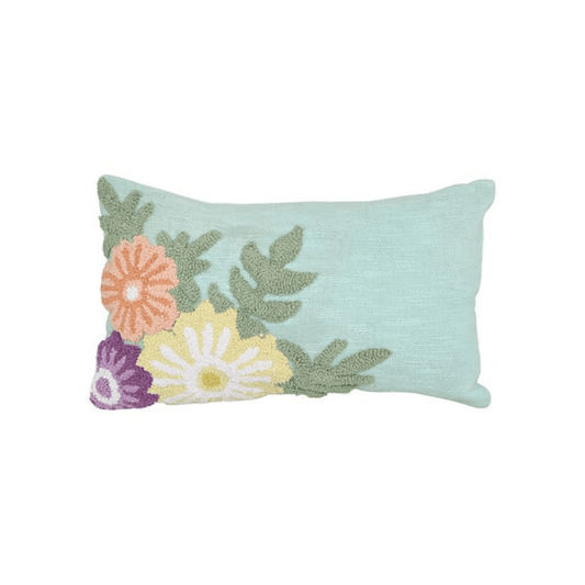 Alpha 55 Coussin Fleurs Sauvages vert décoratif
