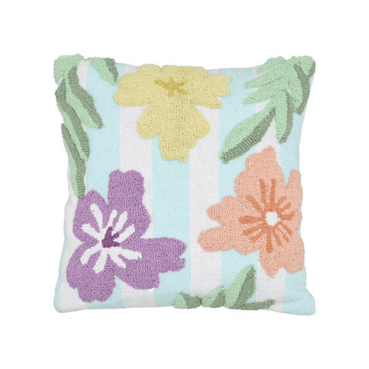 Alpha 55 Coussin Fleurs Sauvages vert décoratif