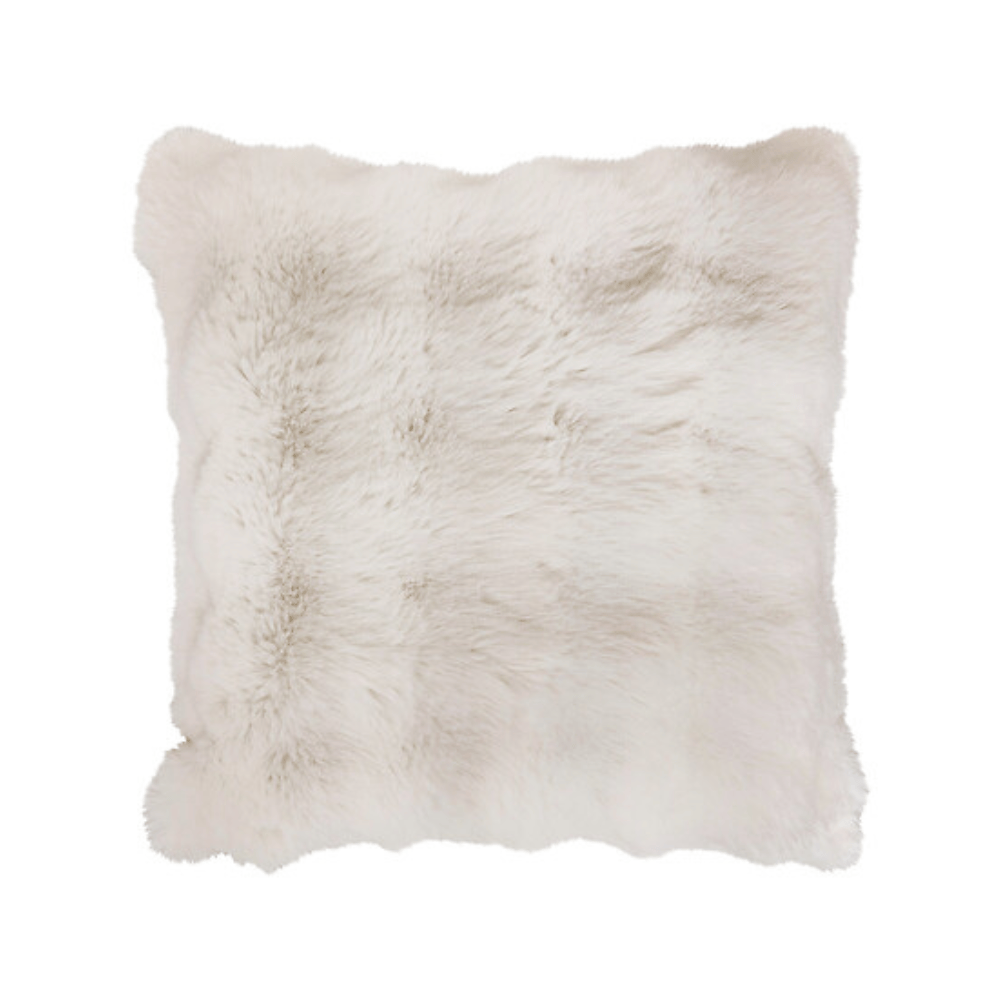 Alpha 55 Coussin Fourrure 3D Zephy 45 x 45 cm Blanc