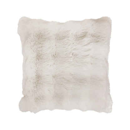 Alpha 55 Coussin Fourrure 3D Zephy 45 x 45 cm Blanc