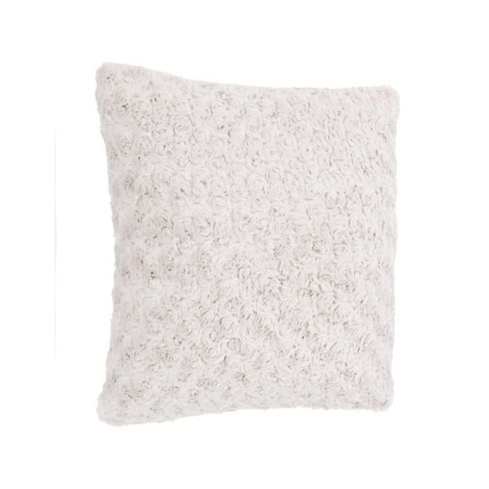 Alpha 55 Coussin Fourrure Bouclée 45 x 45 cm Écru