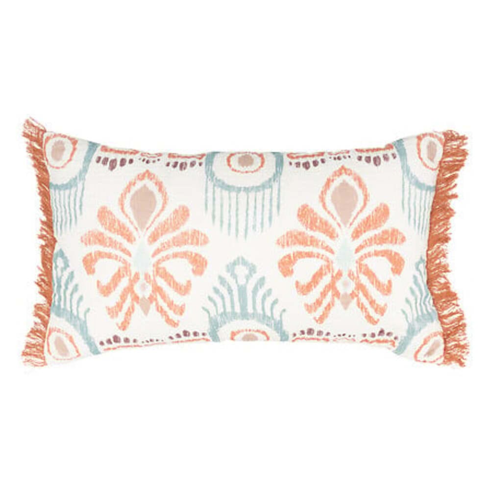 Alpha 55 Coussin imprimé "Ikat" en coton