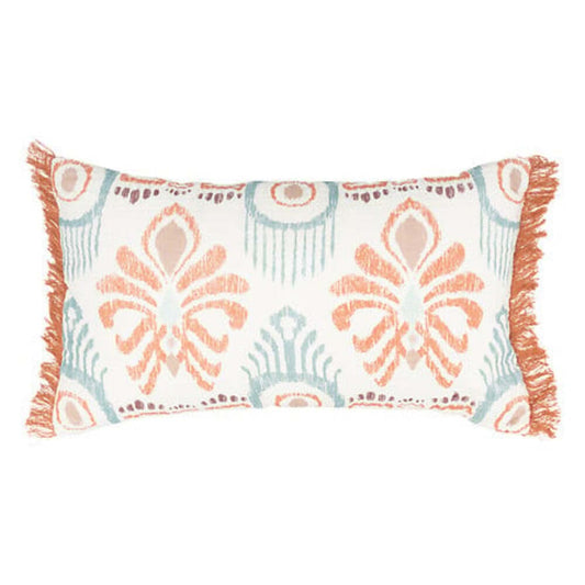 Alpha 55 Coussin imprimé "Ikat" en coton