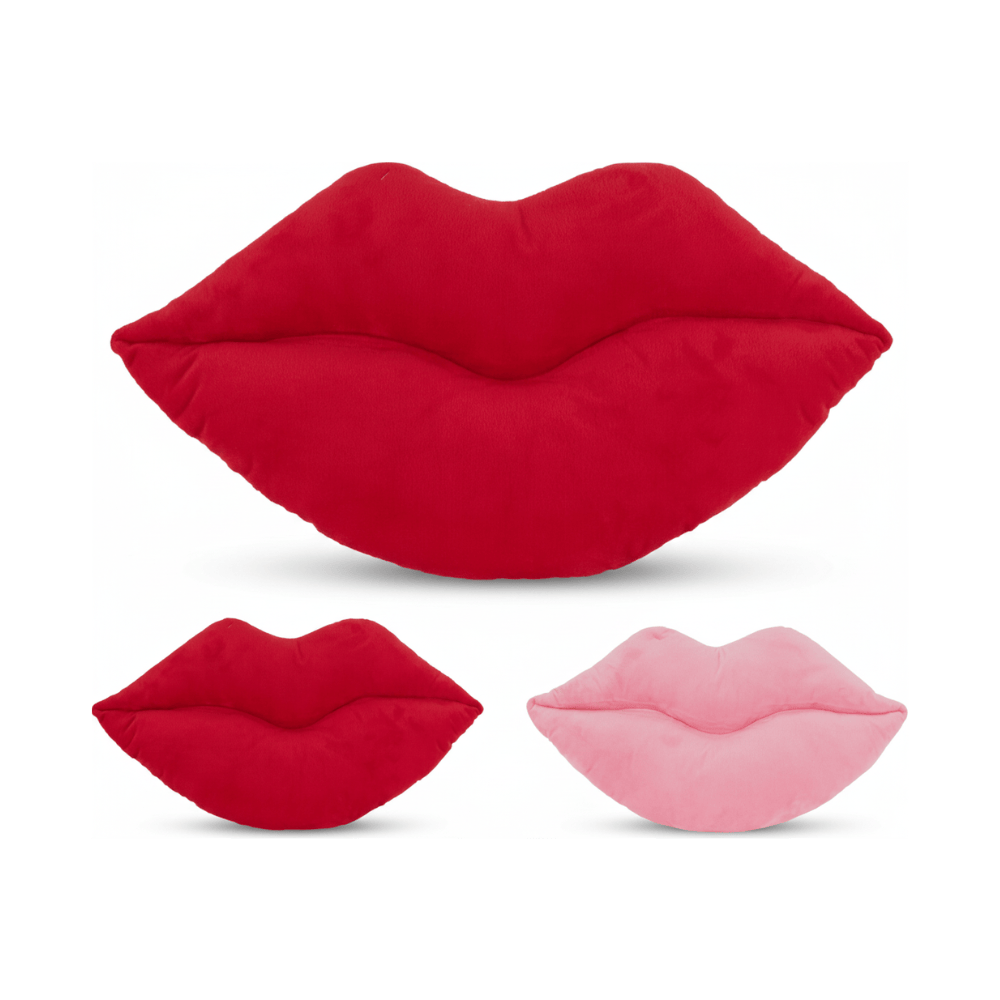 Alpha 55 Coussin lèvres rouge rose décoratif et tendance