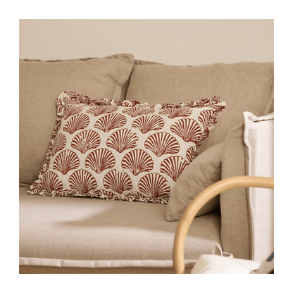 Alpha 55 Coussin Océania terracotta imprimé décoratif