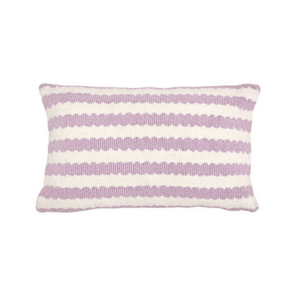 Alpha 55 Coussin Poolside rayé lilas décoratif