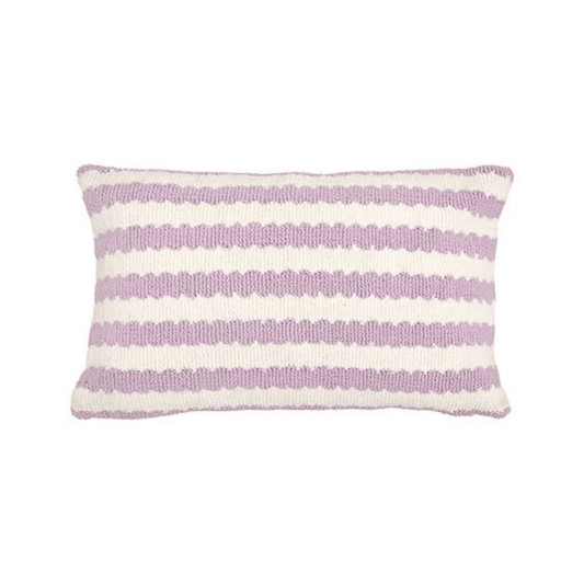 Alpha 55 Coussin Poolside rayé lilas décoratif
