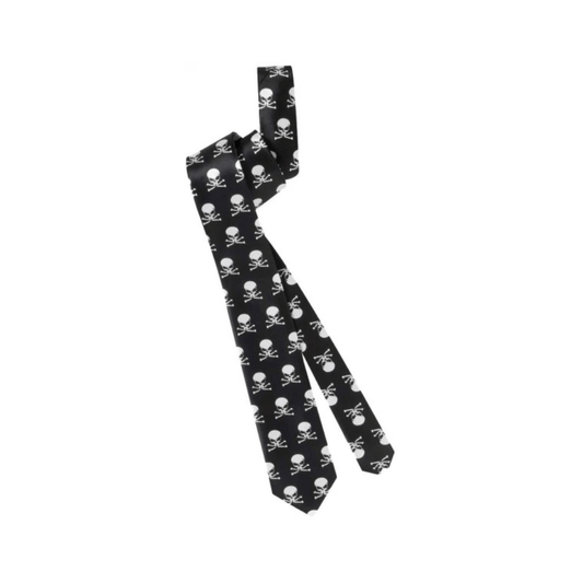 Alpha 55 Cravate Imprimée Crânes Accessoire Halloween