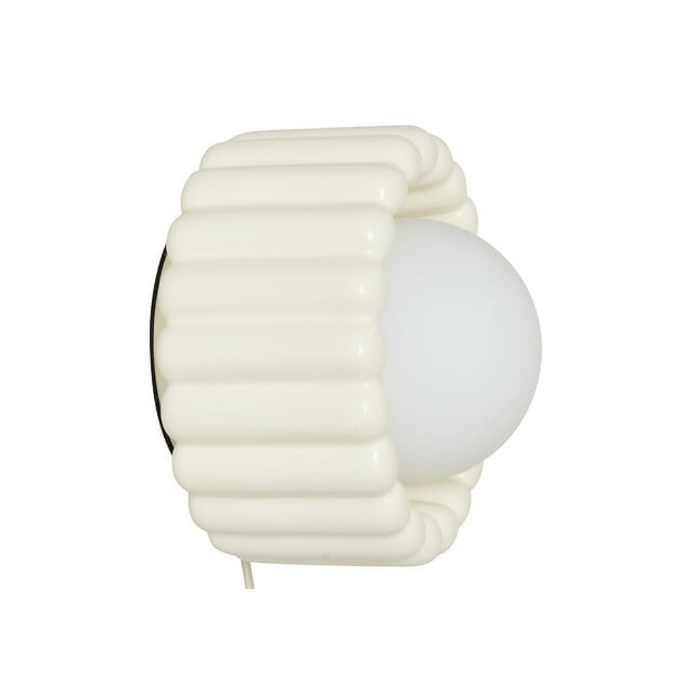 Alpha 55 Crème Applique Murale Lotta Ø23 cm en Céramique
