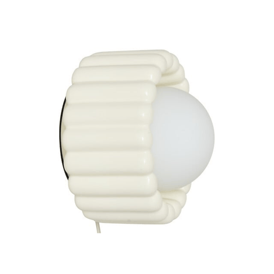 Alpha 55 Crème Applique Murale Lotta Ø23 cm en Céramique