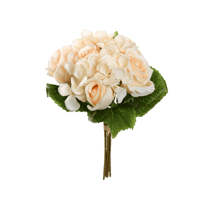 Alpha 55 Crème Bouquet de 5 hortensias décoratifs élégants
