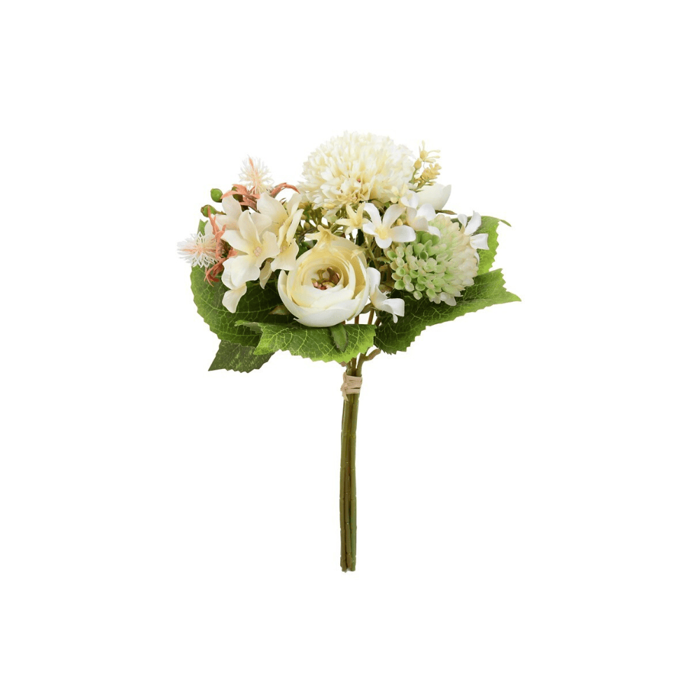 Alpha 55 Crème Bouquet de 6 chrysanthèmes décoratifs