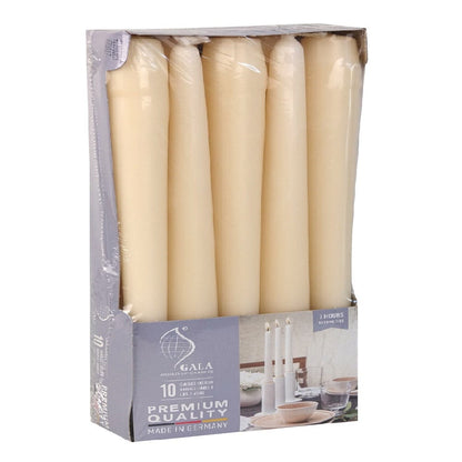 Alpha 55 Crème Lot de 10 bougies flambeau