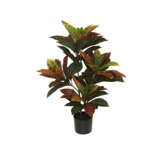 Alpha 55 Croton Artificiel en Pot – Plante Décorative Intérieur