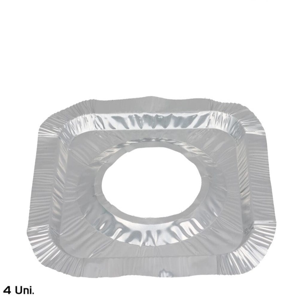 Alpha 55 Cuisine & table Lot de 4 couvre-brûleurs jetables en aluminium
