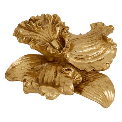 Alpha 55 Déco à poser fleur Belli céramique dorée – Élégante