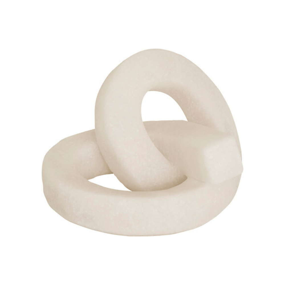 Alpha 55 Déco à Poser Louan 20 cm en Résine Blanche
