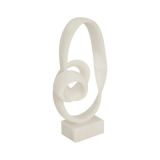 Alpha 55 Déco à poser Louan en résine blanc élégante