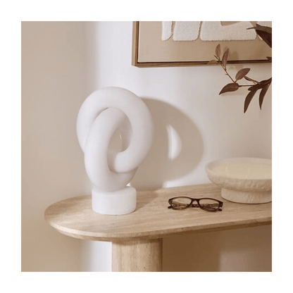 Alpha 55 Déco à Poser Louan en résine blanc élégante