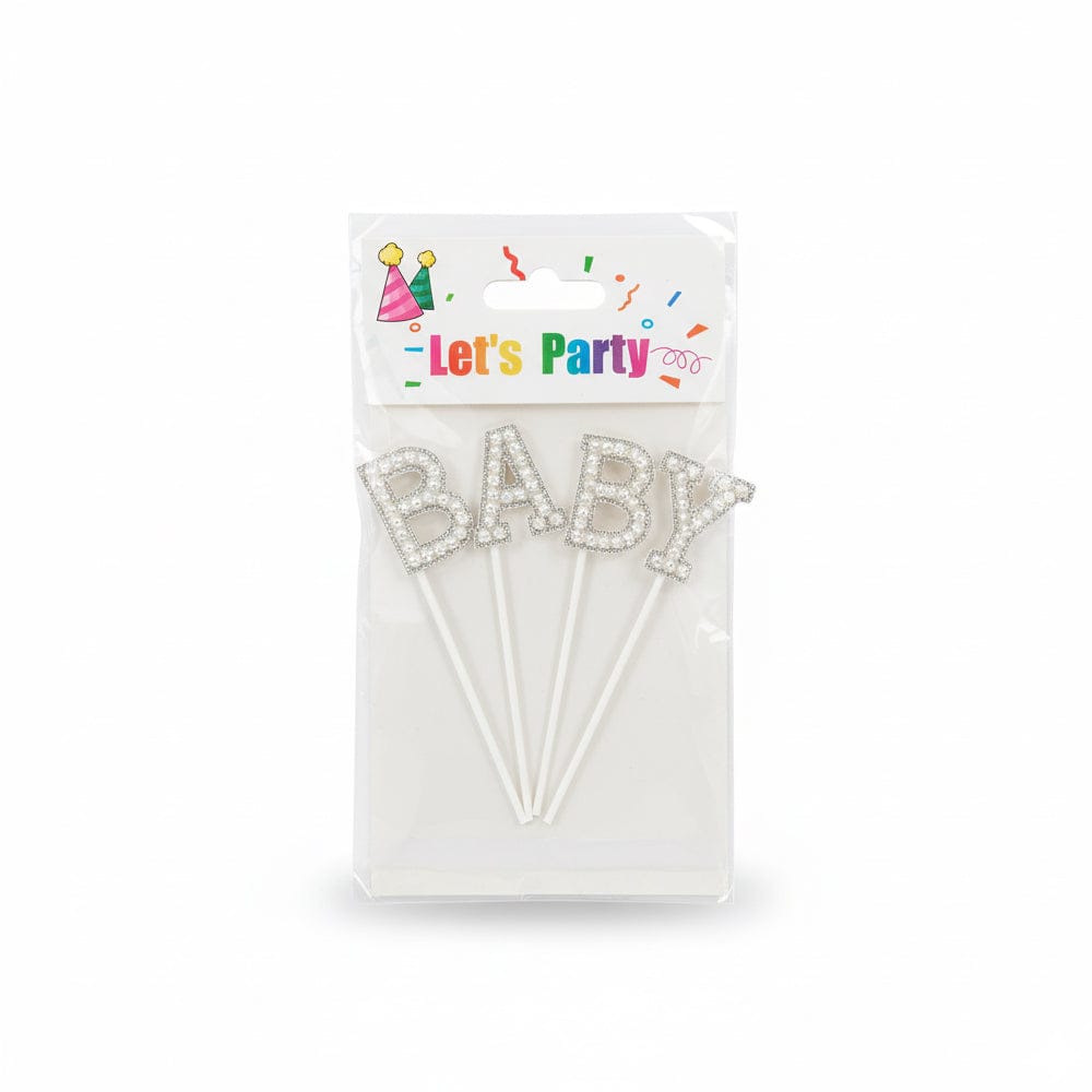 Alpha 55 DECO GATEAU PERLES BABY 4 Pieces