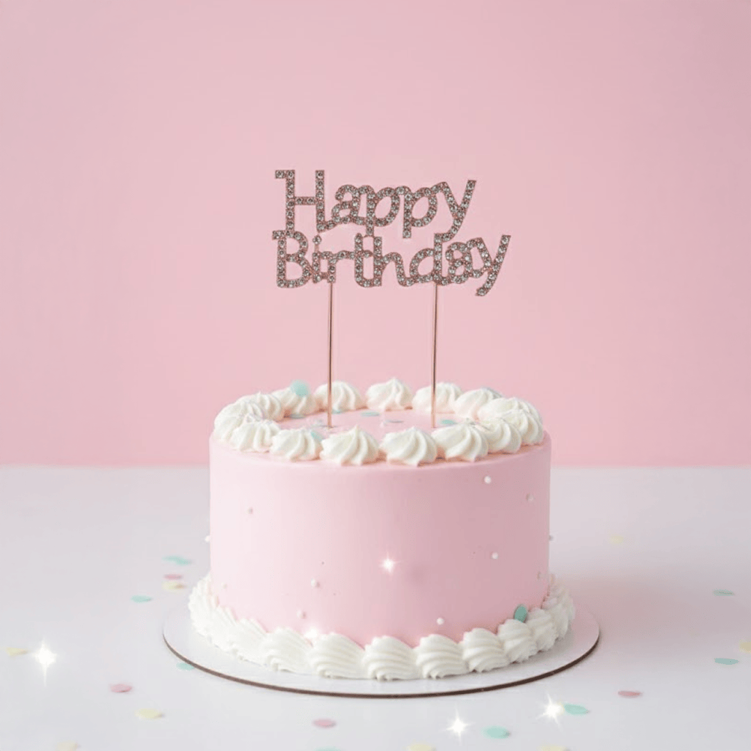 Alpha 55 DECO GATEAU STRASS HAPPY BIRTHDAY