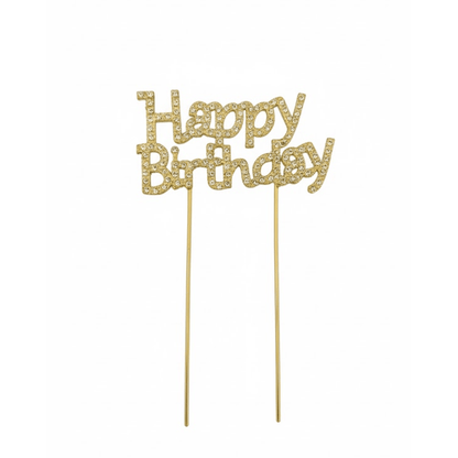 Alpha 55 DECO GATEAU STRASS HAPPY BIRTHDAY