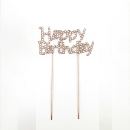 Alpha 55 DECO GATEAU STRASS HAPPY BIRTHDAY