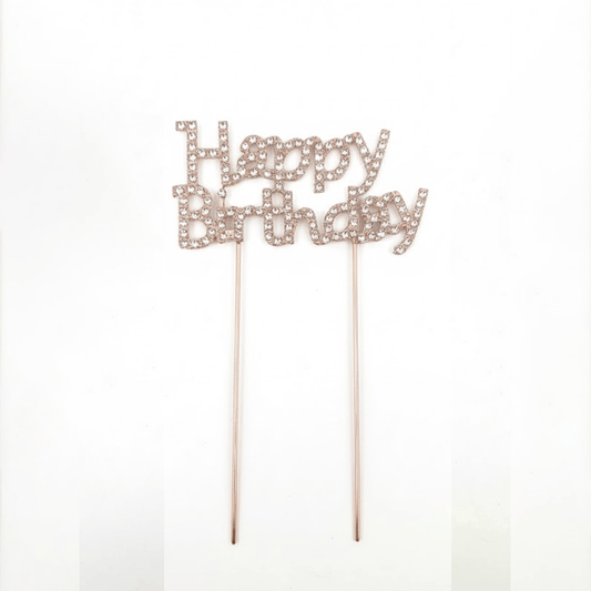 Alpha 55 DECO GATEAU STRASS HAPPY BIRTHDAY
