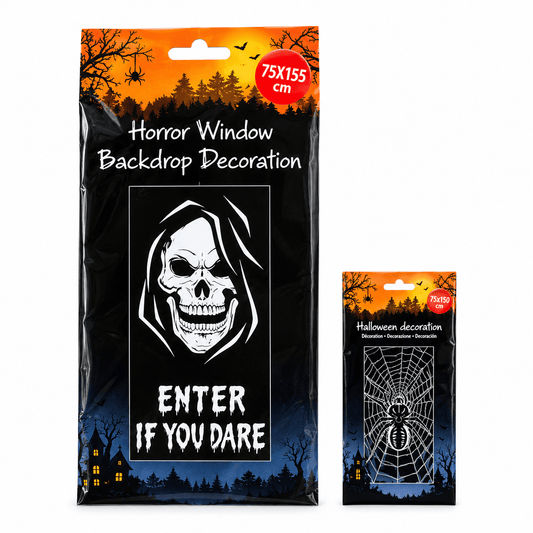 Alpha 55 Décoration de Fenêtre Halloween – Fond Décoratif