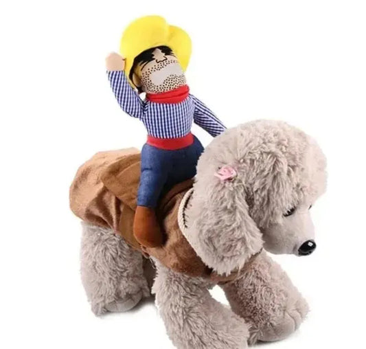 Alpha 55 Déguisement animal Déguisement Cowboy Cavalier pour Chien et Chat