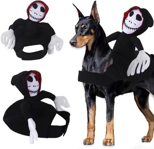 Alpha 55 Déguisement animal Déguisement Faucheur pour Chien et Chat – Halloween