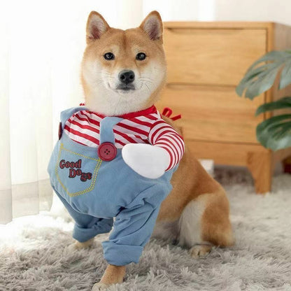 Alpha 55 Déguisement animal Déguisement Poupée Tueuse pour Chien et Chat – Halloween