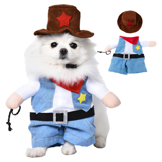 Alpha 55 Déguisement Cowboy pour Chien et Chat