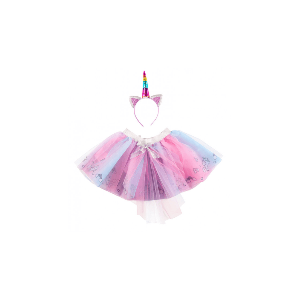 Alpha 55 Déguisement enfant licorne 2 pièces rose