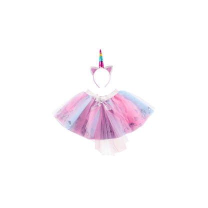 Alpha 55 Déguisement enfant licorne 2 pièces rose