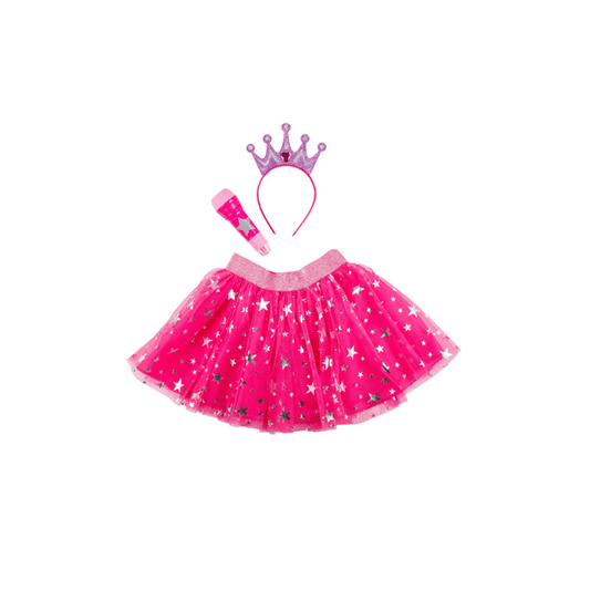 Alpha 55 Déguisement enfant Rock Star 3 pièces fuchsia