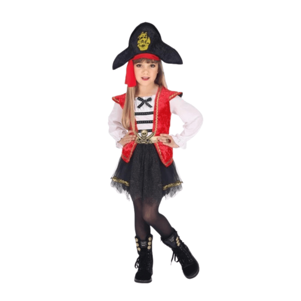 Alpha 55 Déguisement fille Pirate tricorne 2-3 ans