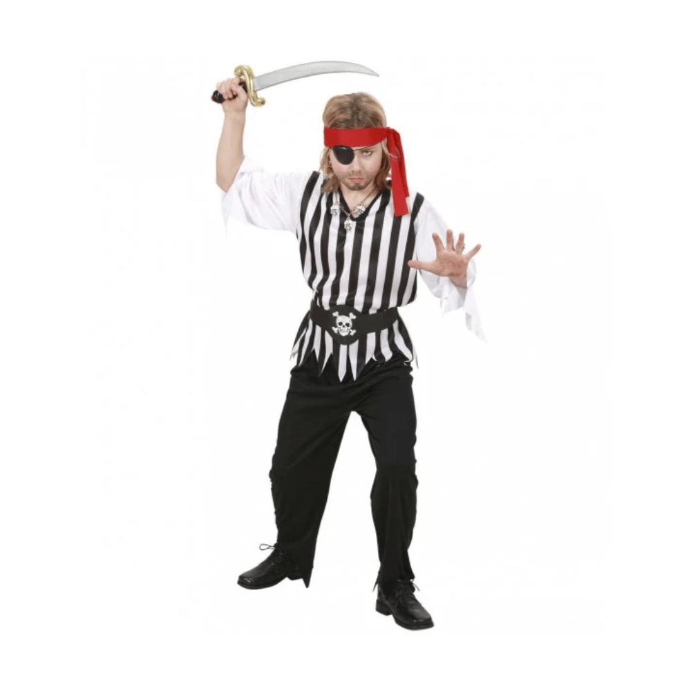 Alpha 55 Déguisement garçon Pirate rayures 5-7 ans