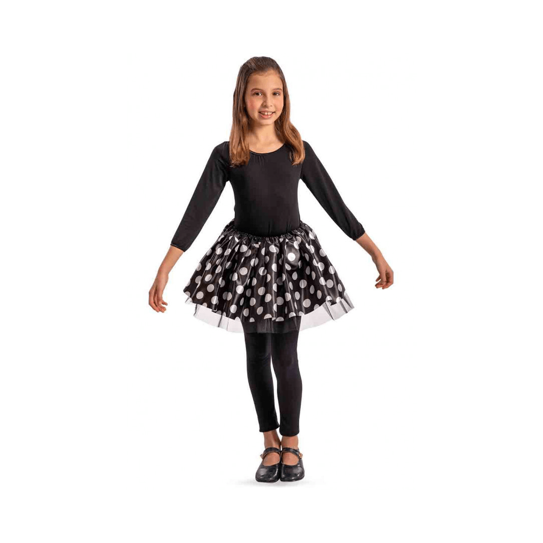 Alpha 55 Déguisment enfant, tutu à pois unis