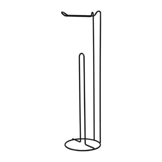 Alpha 55 Dérouleur papier WC en métal noir avec réserve