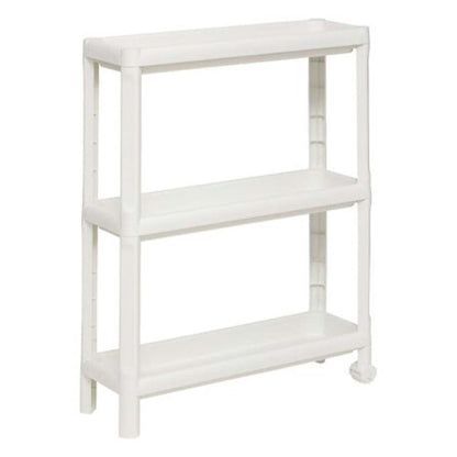 Alpha 55 Desserte à roulettes 3 niveaux en plastique