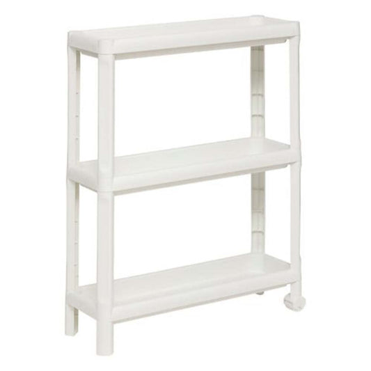 Alpha 55 Desserte à roulettes 3 niveaux en plastique